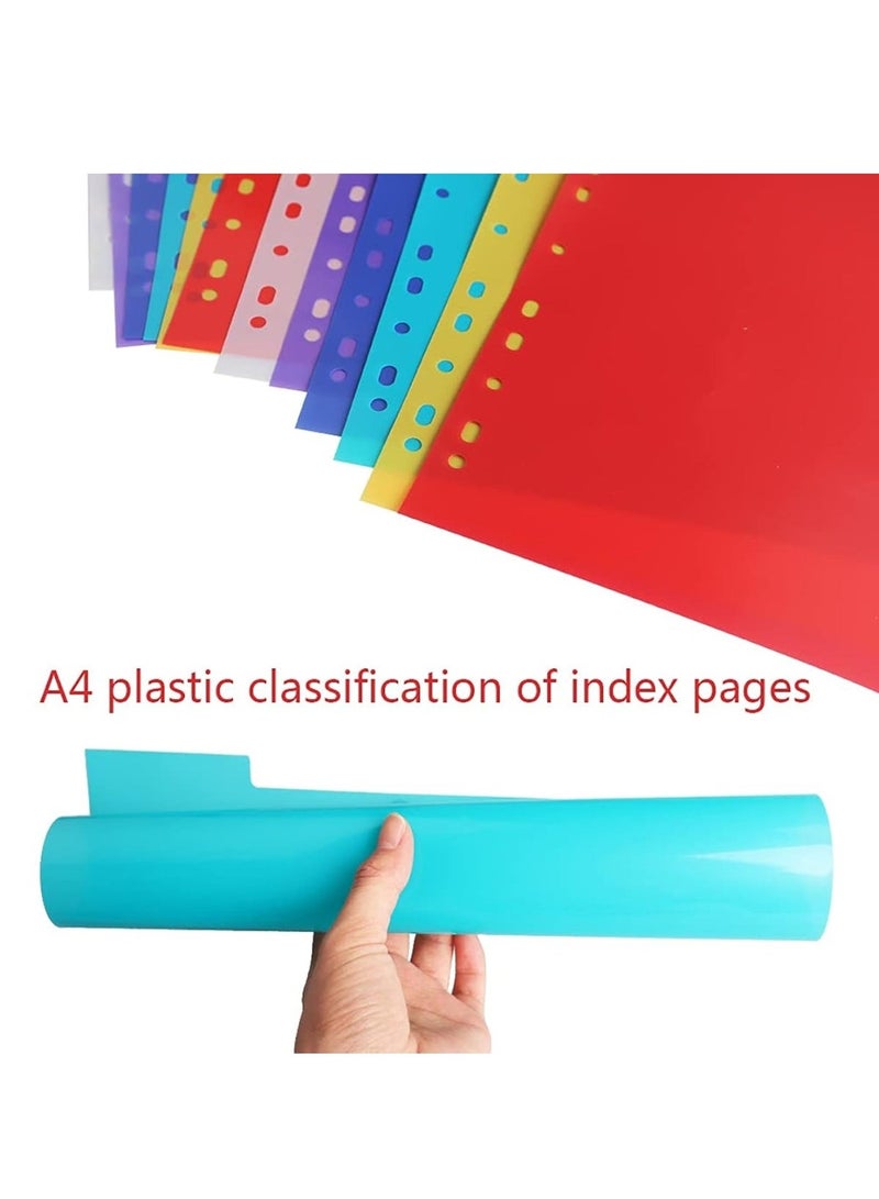 5-Pack Five Tab Divider With Number Plastic Grey - Image 5